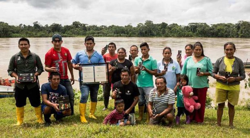 Las familias de la comunidad empezaron el cultivo de cacao en el 2012 y la semana pasada obtuvieron la certificación. Foto: El Comercio