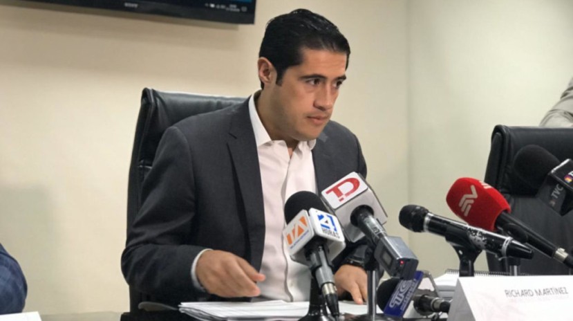  El ministro de Finanzas, Richard Martínez, durante la presentación de la Proforma Presupuestaria de 2020, el pasado 31 de octubre . - Foto: Primicias