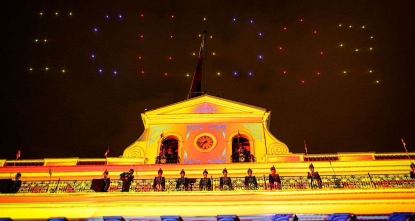 Anoche se conmemoraron de los 213 años del Primer Grito de la Independencia y el presidente Guillermo Lasso lideró la ceremonia / Foto: cortesía Secretaría General de Comunicación de la Presidencia Anoche se conmemoraron de los 213 años del Primer Grito de la Independencia y el presidente Guillermo Lasso lideró la ceremonia / Foto: cortesía Secretaría General de Comunicación de la Presidencia