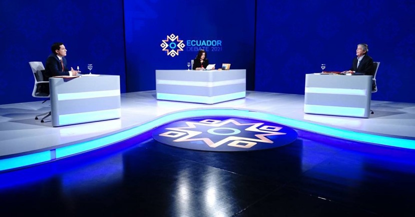 Debate presidencial favoreció a Lasso, según sondeo / Foto: Cortesía del CNE