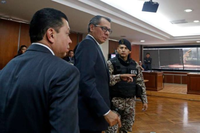 La semana pasada la Justicia ratificó la sentencia a seis años de cárcel contra Glas. Foto: La Hora