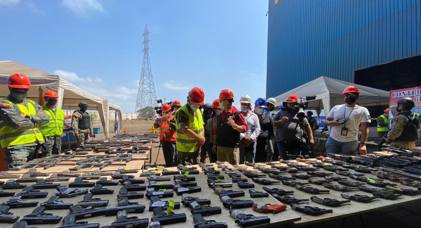 Las Fuerzas Armadas destruyeron 4.254 armas de fuego / Foto: cortesía de las Fuerzas Armadas
