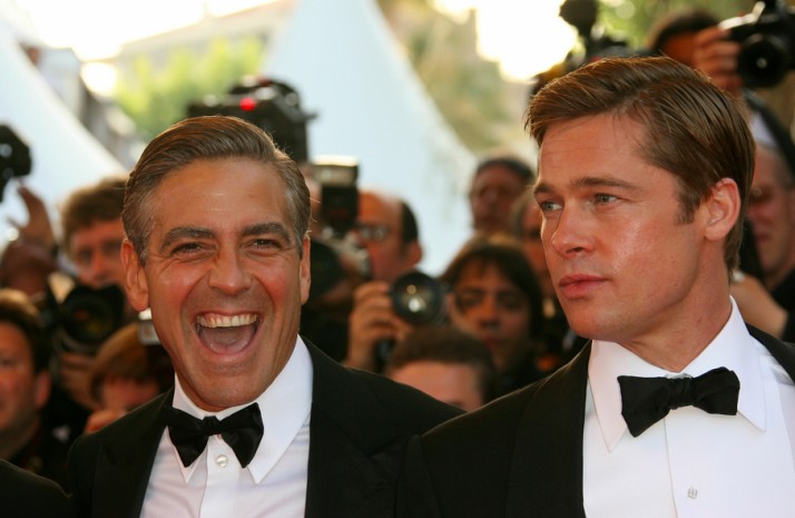 George Clooney y Brad Pitt. Foto de www.sheknows.com George Clooney y Brad Pitt. Foto de www.sheknows.com