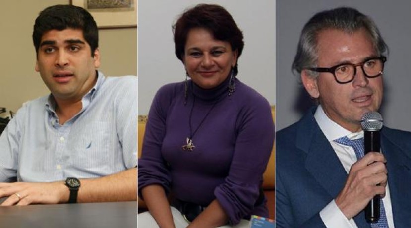 De izquierda a derecha: Otto Sonnenholzner, Nancy Vasco Maldonado y Agustín Albán integran la terna del Ejecutivo para designar al nuevo vicepresidente. Fotos: El Comercio De izquierda a derecha: Otto Sonnenholzner, Nancy Vasco Maldonado y Agustín Albán integran la terna del Ejecutivo para designar al nuevo vicepresidente. Fotos: El Comercio