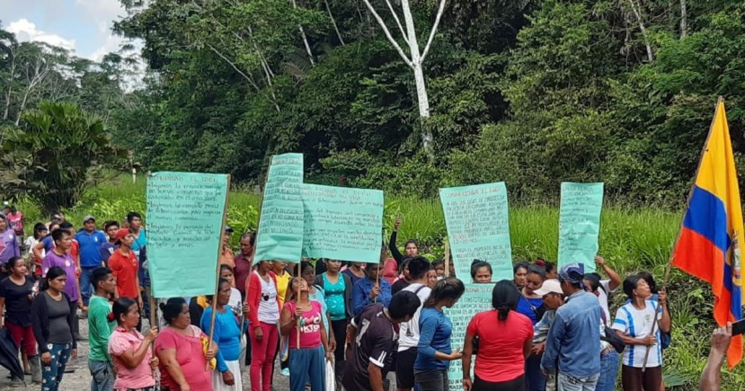 Petroecuador también informó hoy que solicitará el apoyo de las Fuerzas Armadas/ Foto Cortesía de la Comuna de Edén Petroecuador también informó hoy que solicitará el apoyo de las Fuerzas Armadas/ Foto Cortesía de la Comuna de Edén