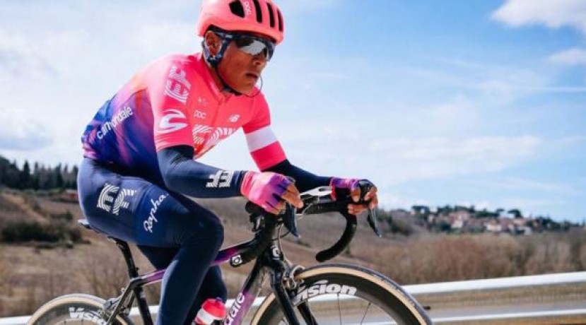 El ciclista Jonathan Caicedo participó este año en el Tour Colombia, con el equipo estadounidense EF.