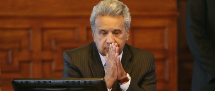 El Presidente Lenín Moreno se reúne con el Consejo de Asesores de Seguridad en Carondelet. Foto: La República