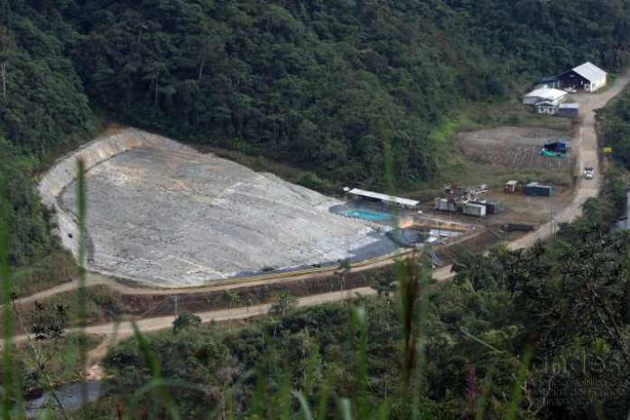 ANUNCIO. La entrada en producción del proyecto Fruta del Norte se retrasaría un mes. Foto: La Hora