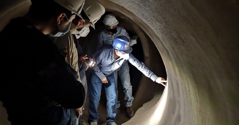 La posición de PowerChina es que las grietas en la infraestructura no representan un problema/ Foto: cortesía CELEC La posición de PowerChina es que las grietas en la infraestructura no representan un problema/ Foto: cortesía CELEC