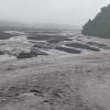 El Río Upano se desbordó por descenso de lahares del Sangay