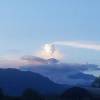 Ceniza en poblaciones de Morona por volcán Sangay