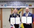 Corea del Sur donó buque guardacostas a Ecuador