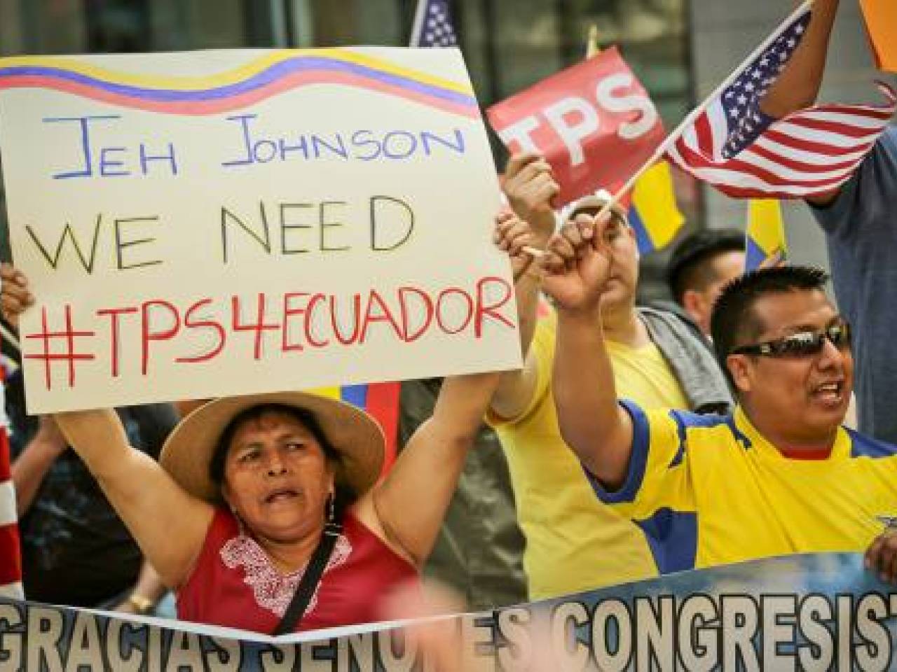En plantón en Nueva York, ecuatorianos se unen para pedir TPS El Oriente Ecuador