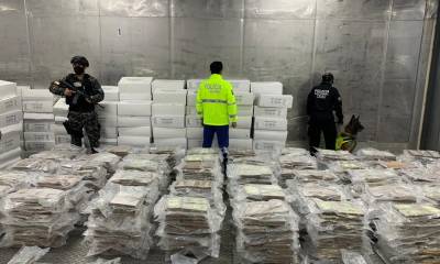 Policía decomisa 1,4 toneladas de cocaína con destino a Bélgica / Cortesía del Ministerio de Gobierno