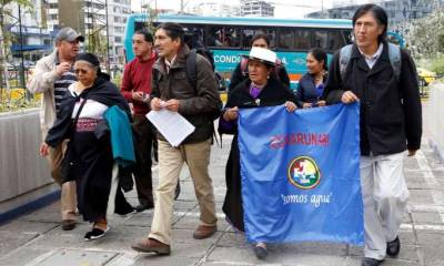  La Ecuarunari presentó una denuncia penal la mañana de ayer. Foto: La Hora