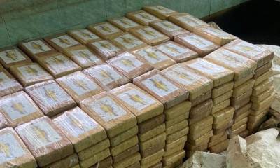 En las próximas horas se determinará el peso exacto de la droga / Foto: cortesía Policía Nacional 