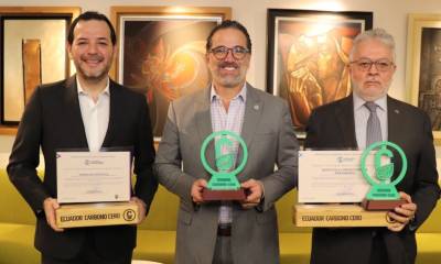 Ecuador otorgó primeras distinciones a empresas que reducen huella de carbono / Foto: cortesía ministerio de Ambiente