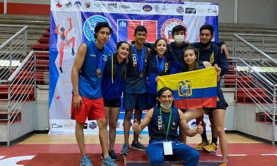 Ecuador conquistó 12 medallas en el Sudamericano de Escalada / Foto: cortesía ministerio de Deportes