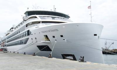 El crucero Viking Octantis llegó a Manta con 332 pasajeros / Foto: cortesía Ministerio de Turismo 