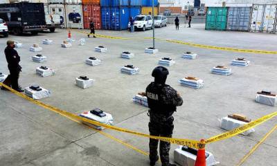 Más de 1,7 toneladas de cocaína fueron incautadas en dos operativos en Guayaquil / Foto: cortesía El Universo