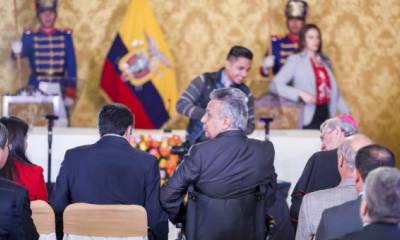 El presidente Lenín Moreno participó el 10 de enero del 2019 de un saludo protocolar con los diplomáticos acreditados en el Ecuador. No estuvo Venezuela. Foto: El Comercio