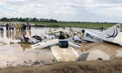 Seis personas fallecieron en accidente de aeronave en Guayas / Foto: Cortesía de la Fiscalía