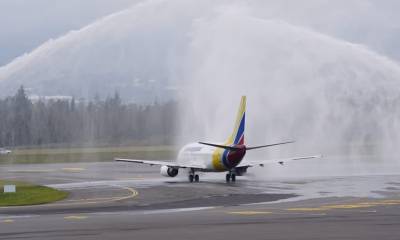 Las operaciones aéreas Quito-Santa Rosa iniciaron / Foto: cortesía ministerio de Transporte