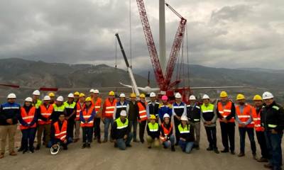 Proyecto eólico Huascachaca presenta un 98 % de avance / Foto: Cortesía ministerio de Energía