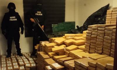 Policía incautó más de 8 toneladas de cocaína en Guayas / Foto: cortesía Policía Nacional
