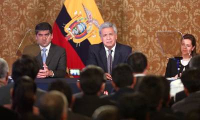 Quito (Pichincha), 04 de abril del 2019.- El Presidente de la República, Lenín Moreno, participó de la reunión con los diferentes alcaldes electos de todas las provincias del país. Foto: La República