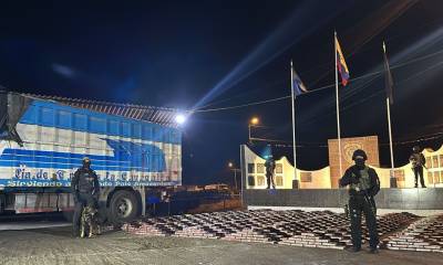 Contenían un total de 1.500 paquetes rectangulares con pasta base de cocaína / Foto: cortesía Policía Nacional