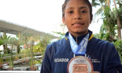 Lucía Yepez clasificó a los Juegos Olímpicos de Tokio en lucha / Foto: cortesía Secretaría de Deporte