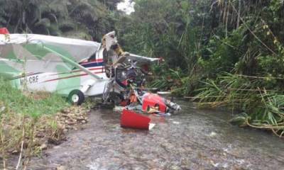 El accidente ocurrió cerca de las 11:00 de este miércoles 29 de marzo del 2017. Foto: Tomada del Twitter @EcoAmazonico
