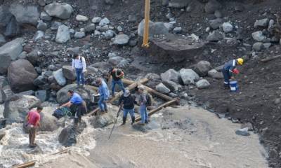 La suspensión de las actividades en esos tres sistemas obedece "a la rotura del puente sobre el río Maker, sector del Chaco, en la provincia de Napo / Foto: cortesía Petroecuador