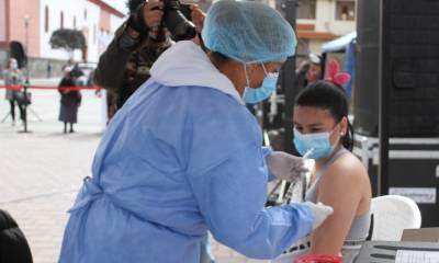 Ecuador y Colombia inauguran en la frontera la jornada binacional de vacunación contra el covid-19 / Foto: cortesía Cancillería