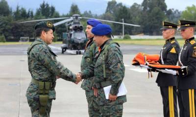 Cambio de mando de la Base Aérea del Ejército Paquisha. Foto: Expreso