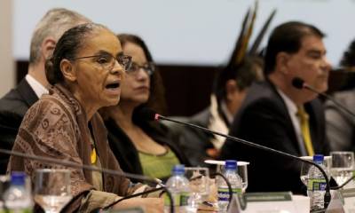 La ministra de Medio Ambiente, Marina Silva, encabezó la reunión junto a otros miembros del Gobierno de Luiz Inácio Lula da Silva/ Cortesía TV Brasil