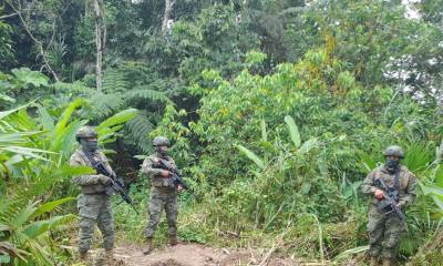 La gasolina blanca es un precursor químico de sustancias catalogadas sujetas a fiscalización (droga) / Foto: cortesía Ejército ecuatoriano