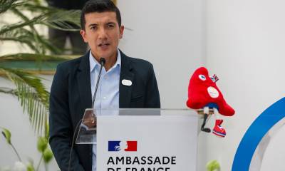 Richard Carapaz, que aún busca un cupo para París 2024, habló de la ilusión de competir en unos Juegos Olímpicos / Foto: EFE