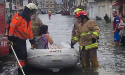 El invierno ha dejado 21 fallecidos y más de 23.000 afectados en Ecuador / Foto: cortesía Cuerpo de Bomberos de Guayaquil