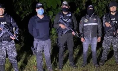 Policía encontró un campamento ilegal en Sucumbíos / Foto: cortesía Policía Nacional