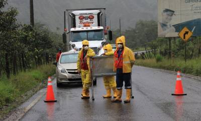 Erosión del río Coca afecta a la carretera Quito-Lago Agrio  / Foto: El Oriente