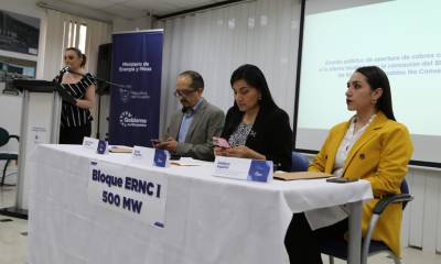 La Comisión Técnica de Selección designada, abrió el sobre número uno con la presencia de los delegados y representantes de las empresas / Foto cortesía ministerio de Energía