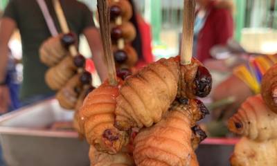 La mayoría de personas que ha probado este exótico plato de la Amazonía ecuatoriana, lo ha comido asado en pinchos / Foto: El Oriente