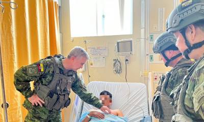 Tres miembros de la patrulla militar resultaron heridos de bala / Foto: cortesía Ejército ecuatoriano 