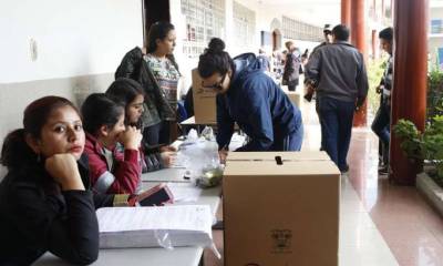 No se presentaron mayores novedades en las Juntas Receptoras del Voto. Foto: La Hora