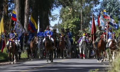 Una cabalgata recuerda en Ecuador a la libertaria Batalla del Pichincha de 1822 / Foto: EFE