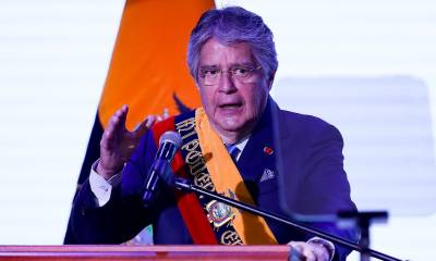 El presidente de Ecuador, Guillermo Lasso, presentó su informe a la Nación tras la muerte cruzada que cerró la Asamblea Nacional / Foto: EFE