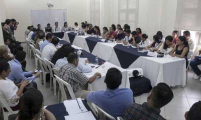 Mesa de diálogo por la Ley de Comunicación en la Universidad de las Artes, en Guayaquil, a fines del año anterior. Foto: El Comercio