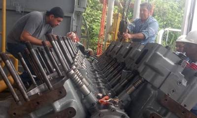 Los técnicos de la Refinería Shushufindi habilitaron el compresor G2C001 de gas / Foto: coresía Petroecuador